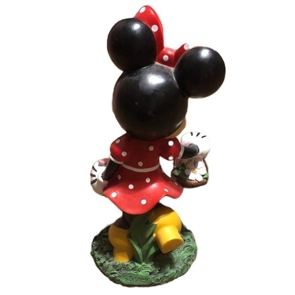 Disney Minnie Mouse Lawn Statue Resin Garden Red Polka Dot Decor BIG FIG - Picture 3 of 7